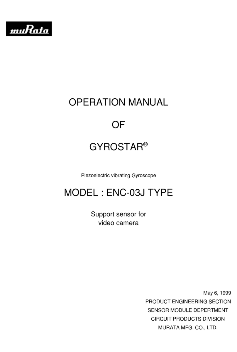 Murata GYROSTAR ENC-03JA Operation manual