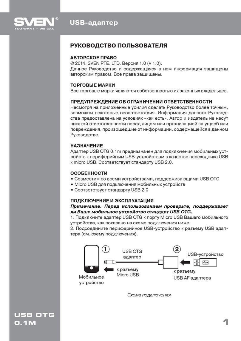Sven USB OTG 0.1m user manual