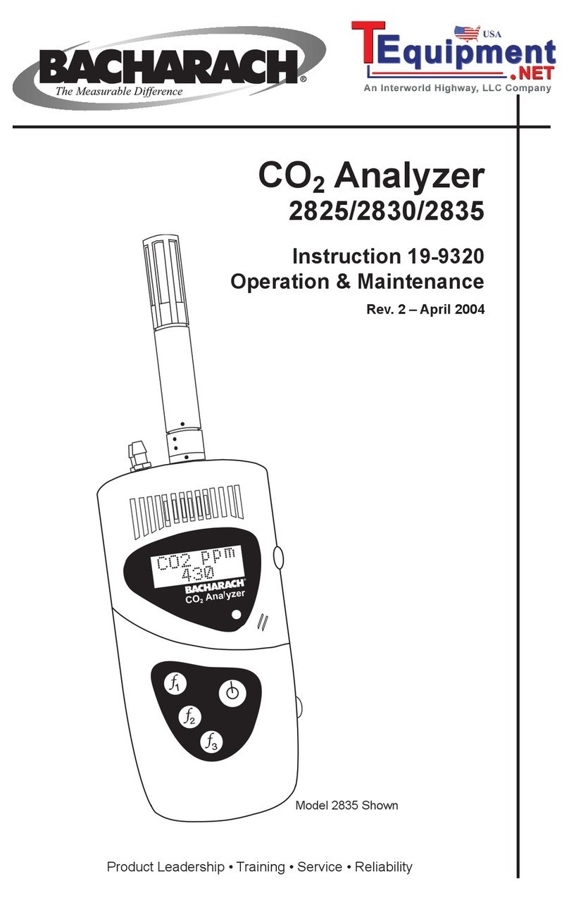 Bacharach 2825 Instruction, Operation & Maintenance