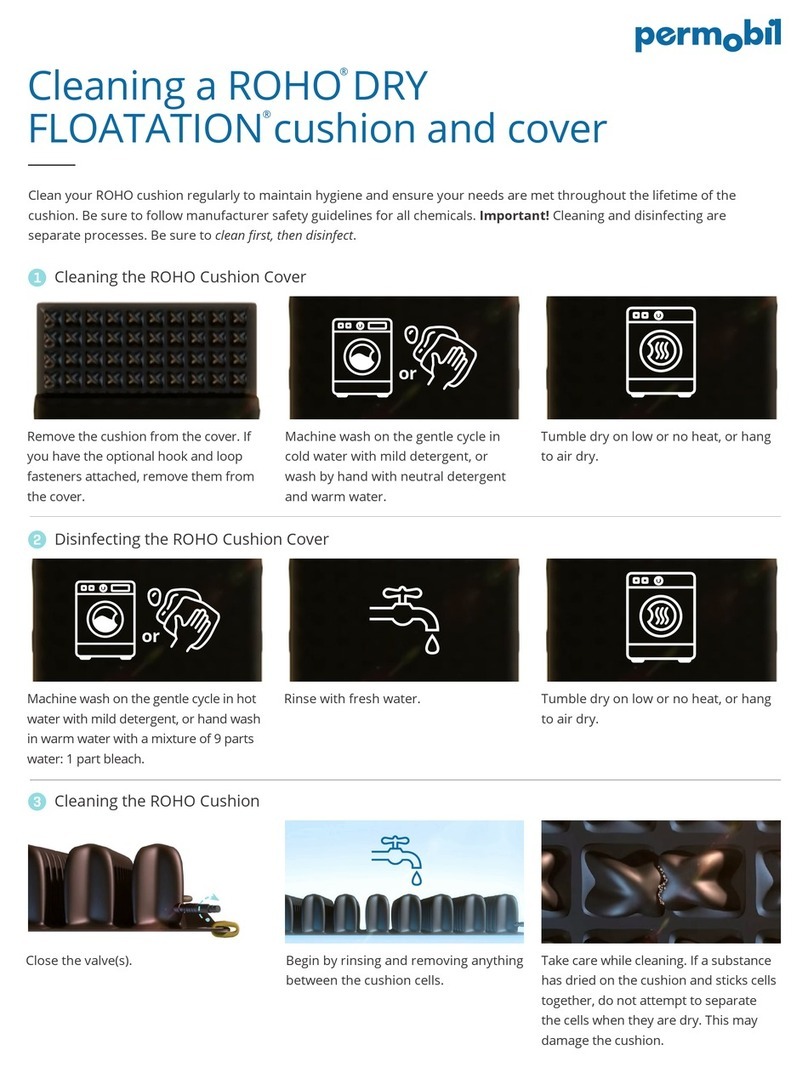 Permobil ROHO DRY FLOATATION User manual