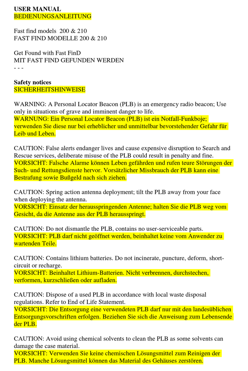 mcmurdo Fast find 200 user manual