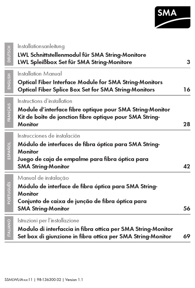 SMA Solar Technology AG SSM-U-FOPB installation manual