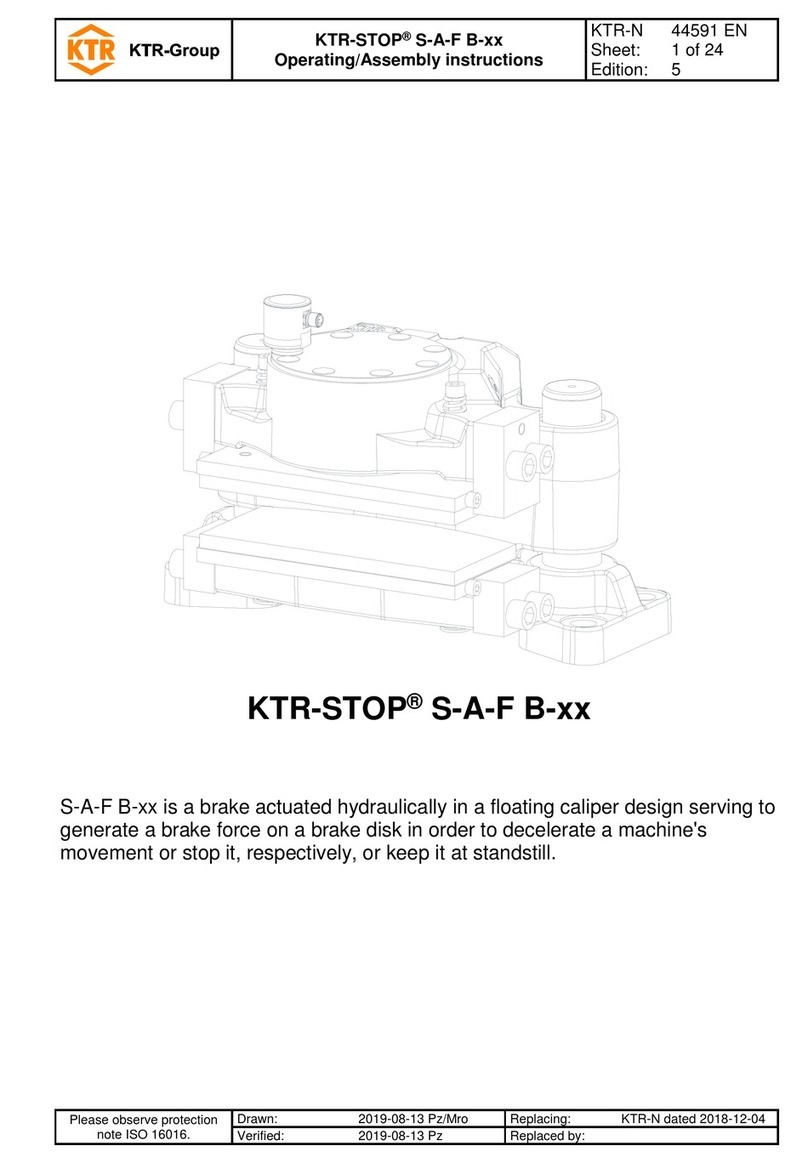 KTR-Group KTR-STOP S-A-F B Series Operating & assembly instructions