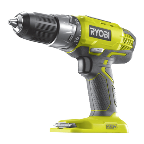 Ryobi R18DDP2 User manual