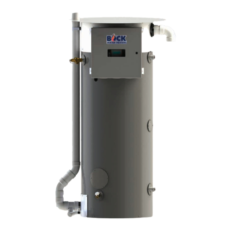 Bock Water heaters ODOT200 Series Installation and operation instruction manual