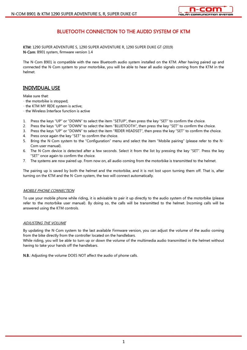 N-Com B901 User manual N-Com B901 User manual