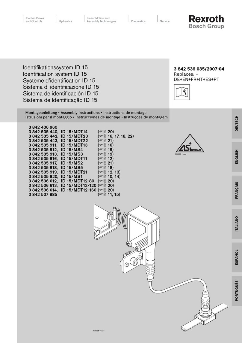 Bosch Rexroth ID 15 Assembly instructions