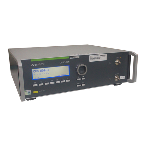 EMTEST CWS 500N1.3 Instruction Manual