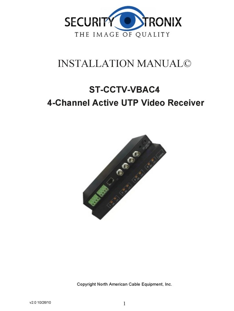 Securitytronix ST-CCTV-VBAC4 installation manual
