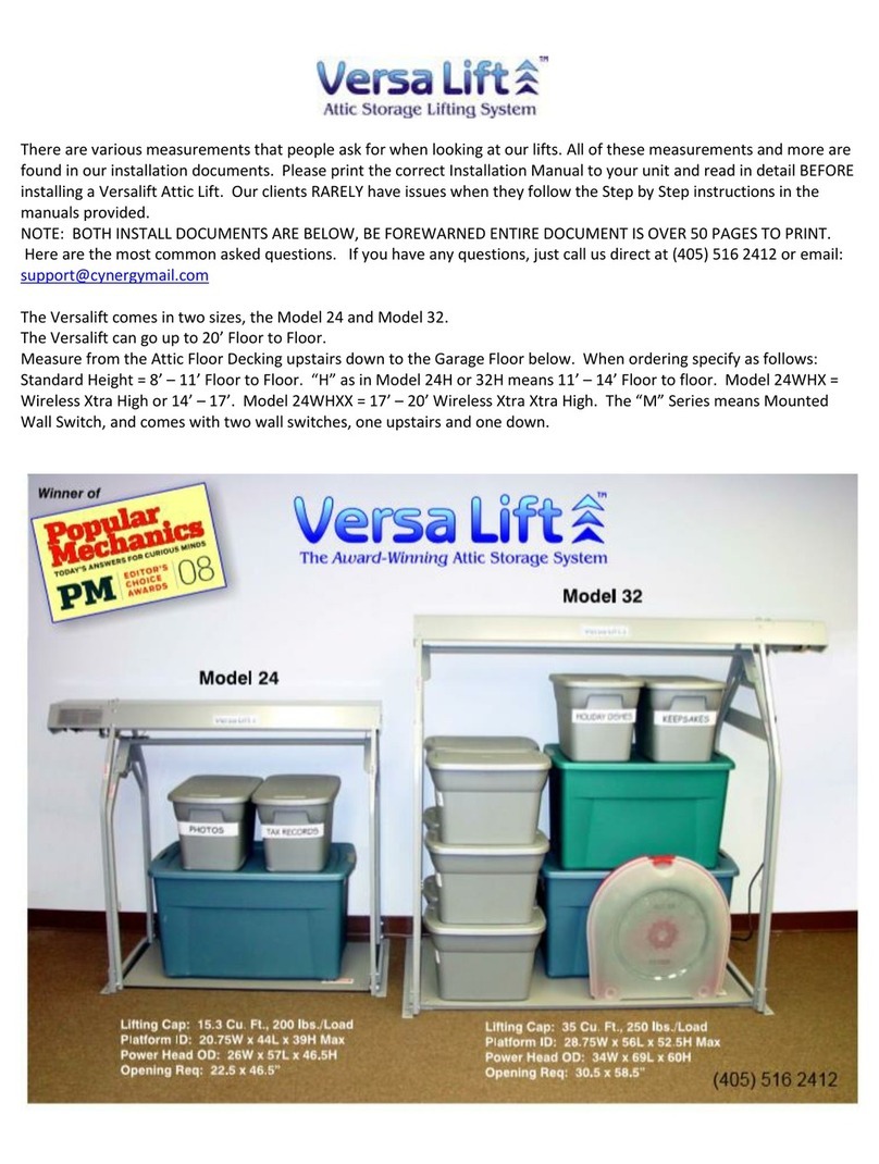 Versalift 24 User manual