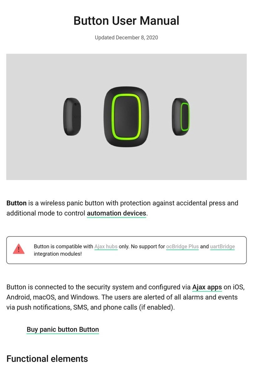 AJAX Systems Button user manual