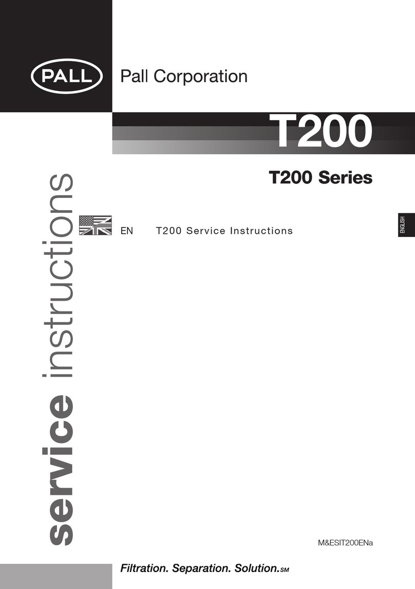 Pall T200 Series Service instructions