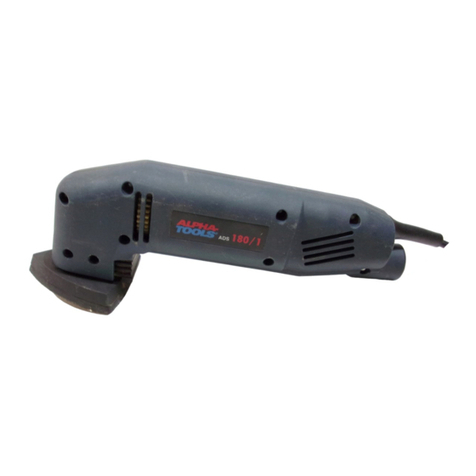Alpha tools ADS 180/1 operating instructions