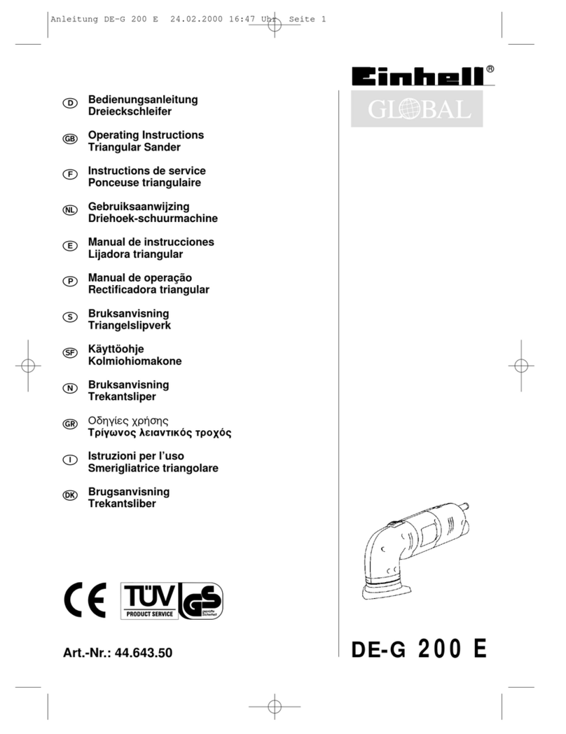 Einhell Global DE-G 200 E operating instructions