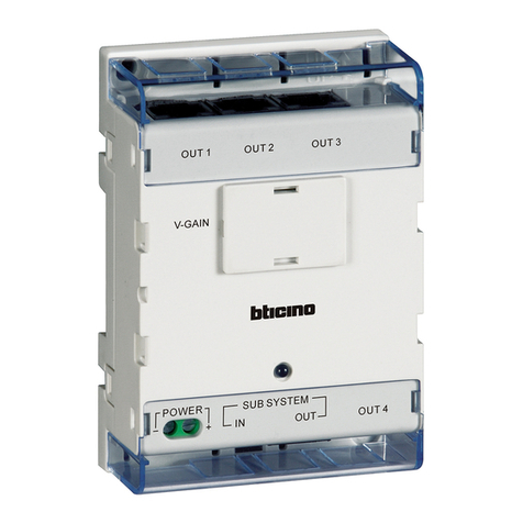 Bticino 323016 User manual