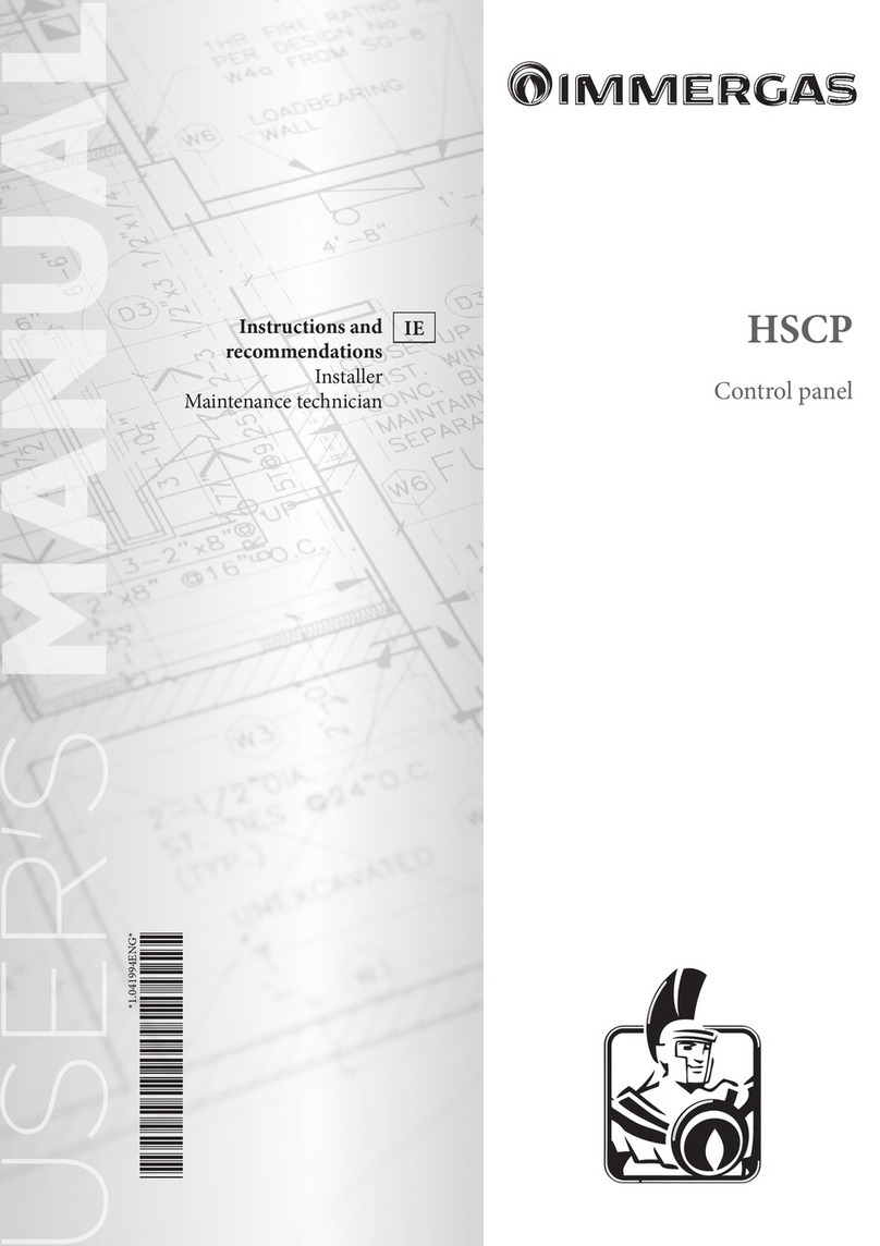 Immergas HSCP Operating instructions
