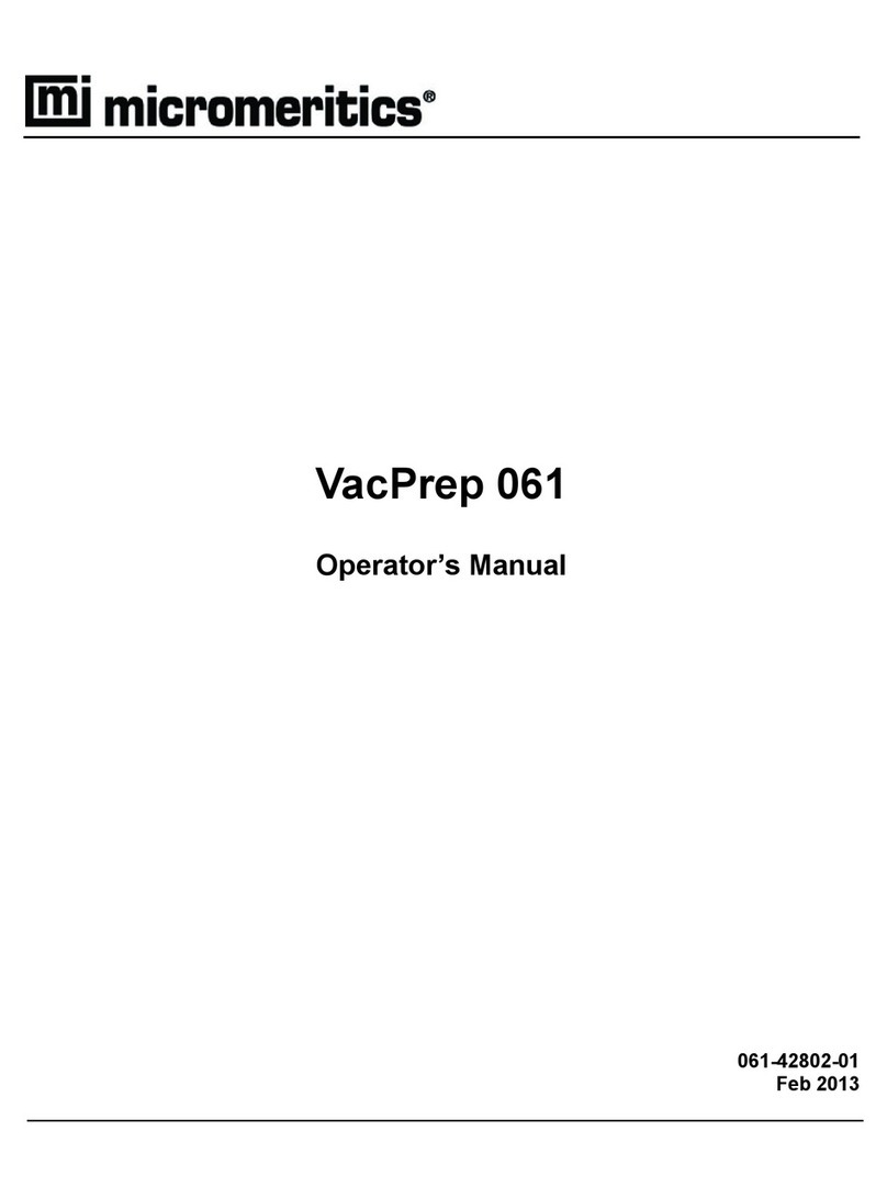 Micromeritics VacPrep 061 User manual
