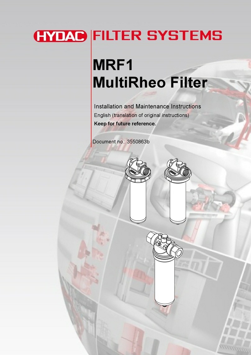 HYDAC FILTER SYSTEMS MRF1 Manual