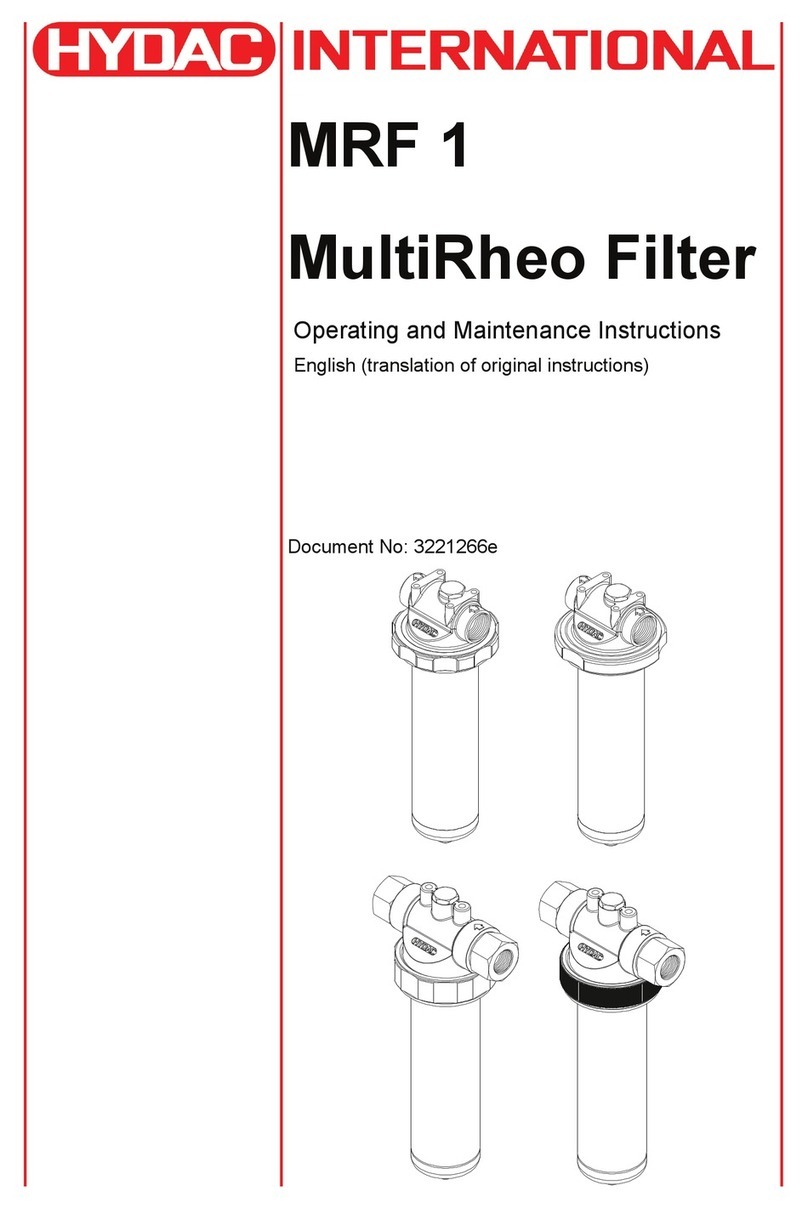 HYDAC International MRF 1 Operating and maintenance instructions