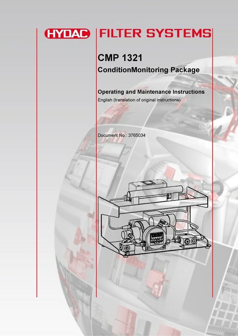HYDAC FILTER SYSTEMS CMP 1321 Operating and maintenance instructions