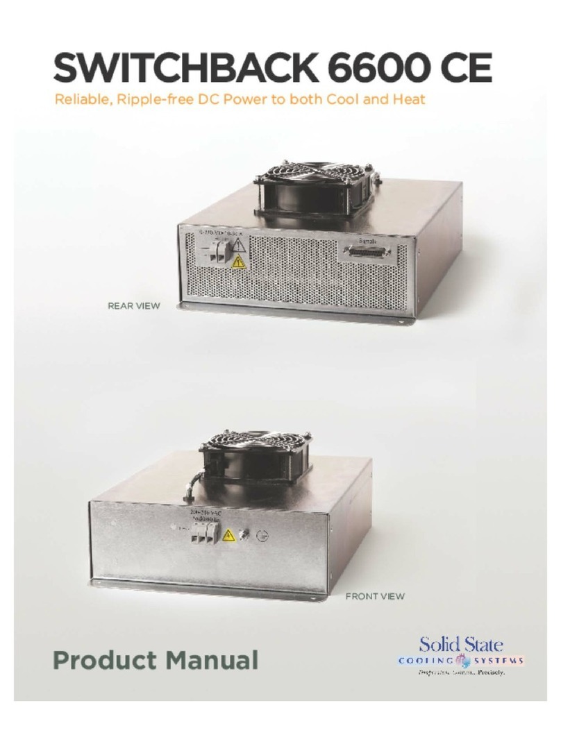 Solid State Cooling Systems Switchback 6600 CE product manual