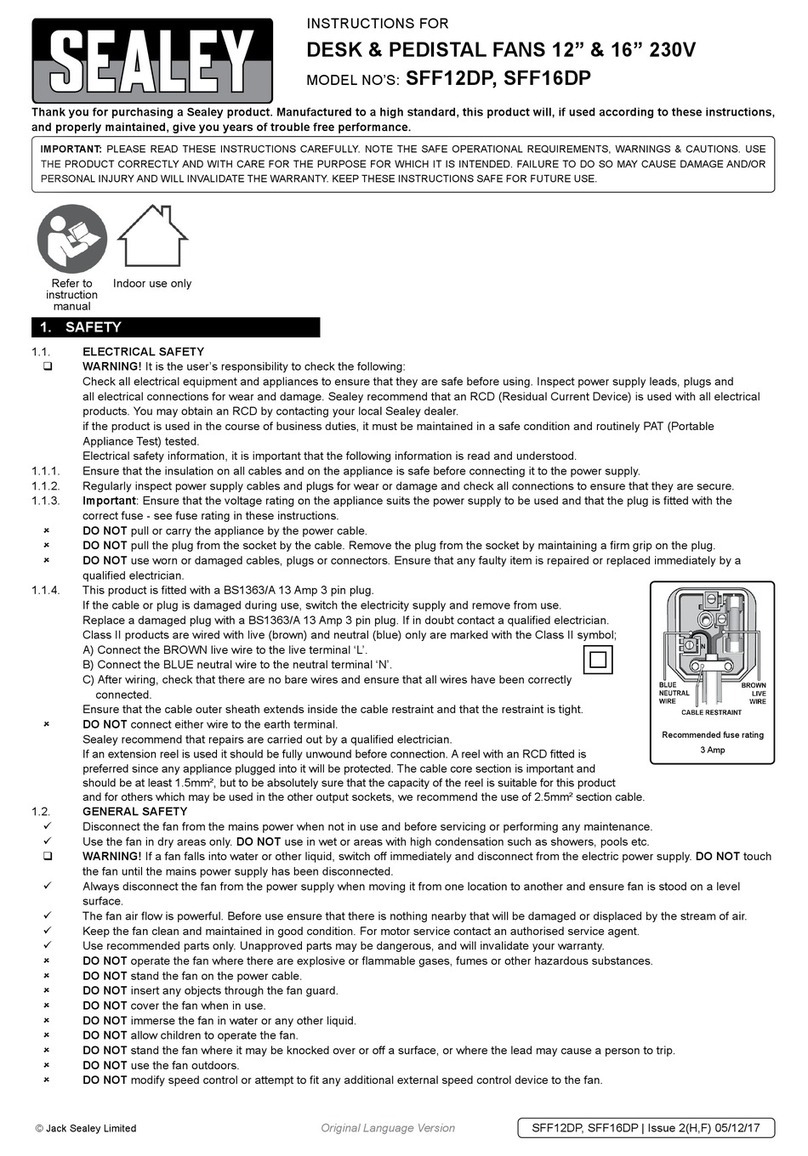 Sealey SFF12DP instructions