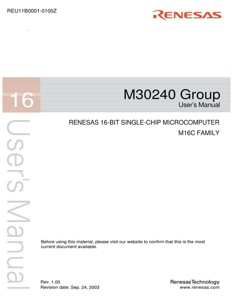 Renesas M16C FAMILY User manual