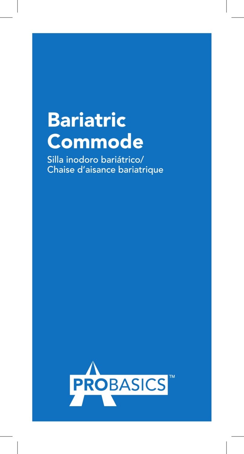 COMPASS HEALTH PROBASICS BARIATRIC COMMODE BSB24C User manual