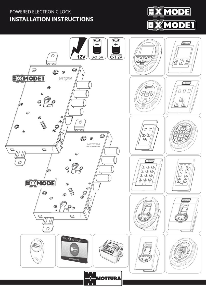 Mottura XMODE installation instructions Mottura XMODE installation instructions