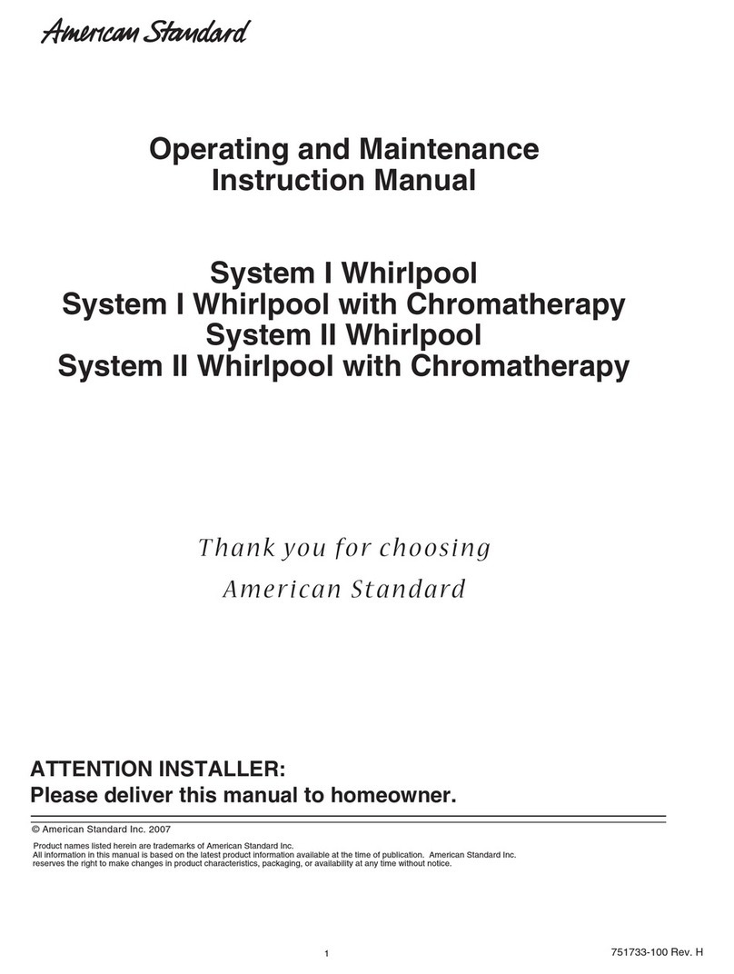 American Standard System I Operating and maintenance instruction manual