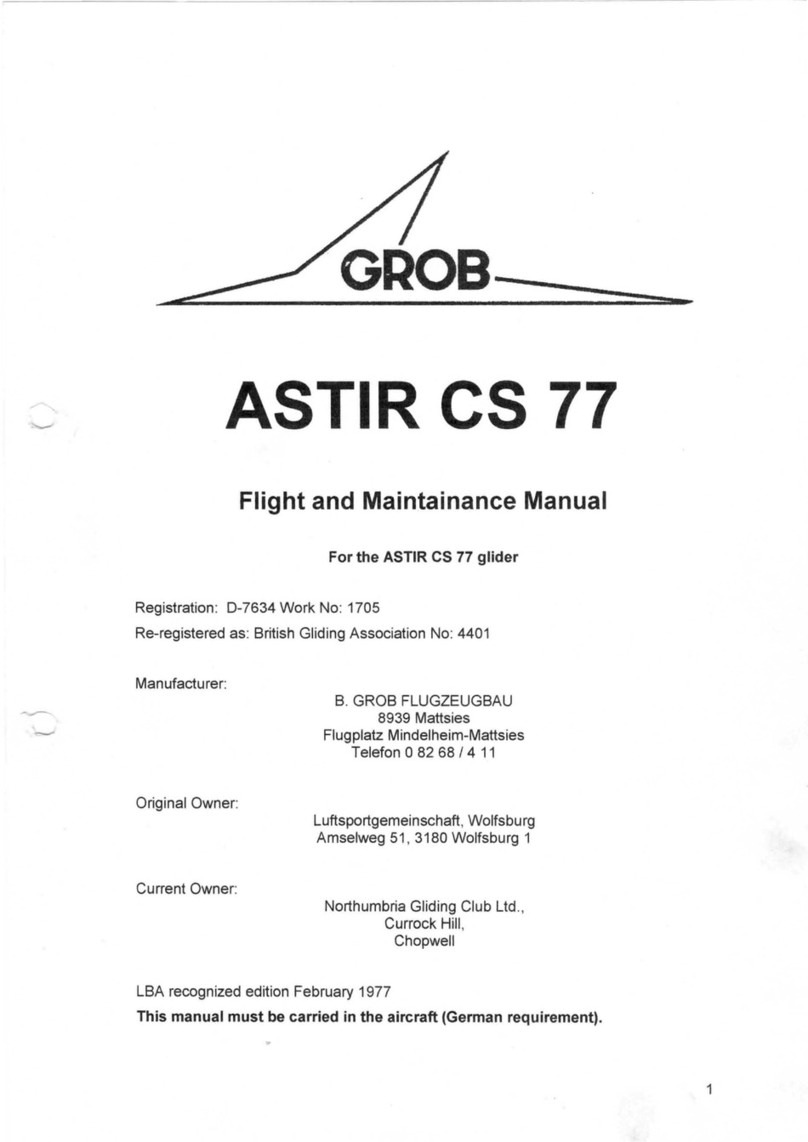 Grob ASTIR  CS 77 Flight and Maintainance Manual