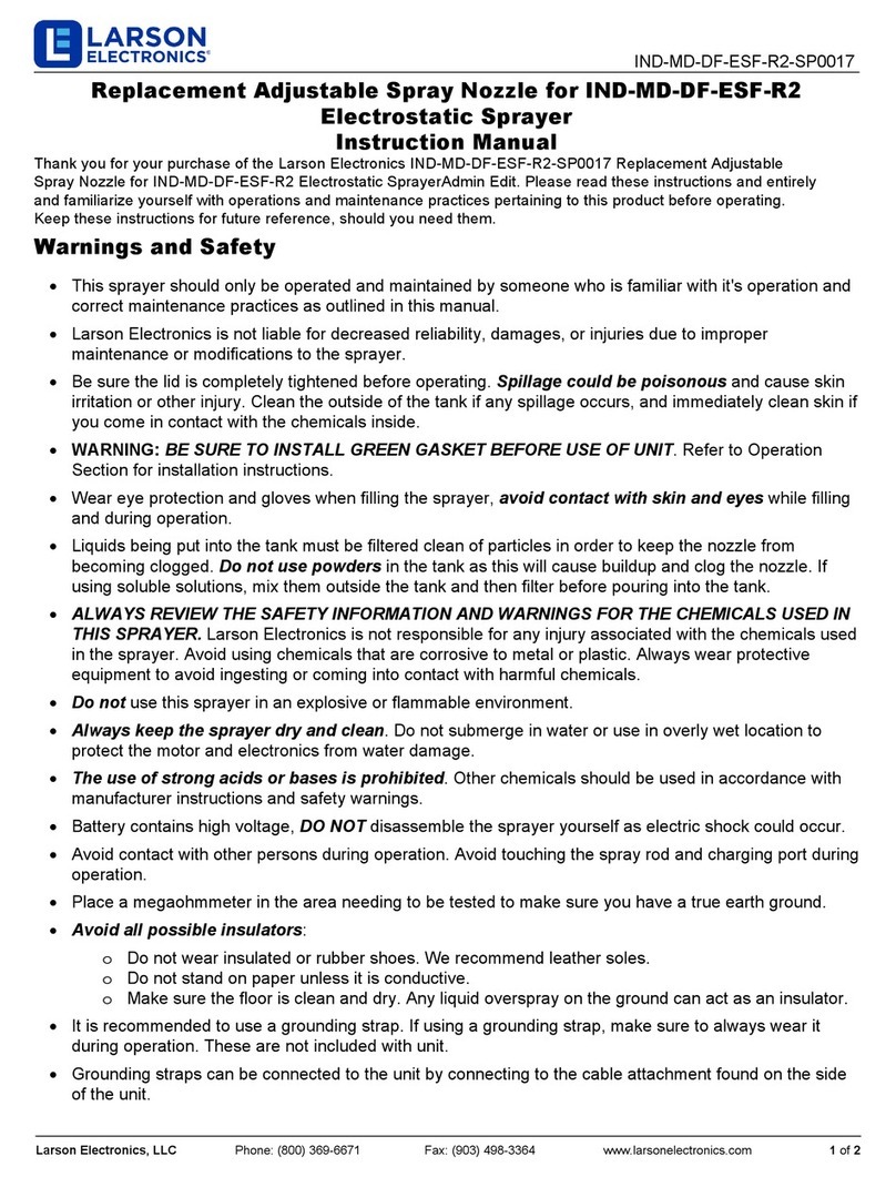Larson Electronics IND-MD-DF-ESF-R2-SP0017 User manual