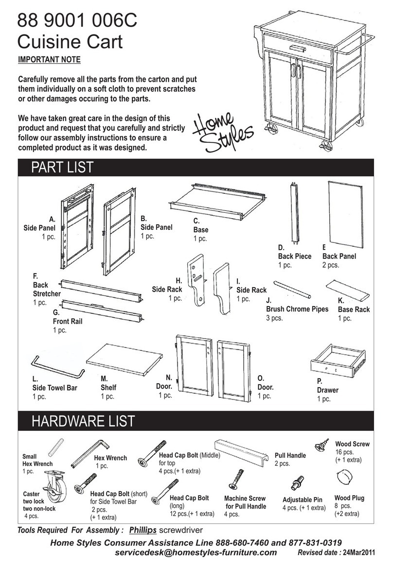 Home Styles Cuisine 88 9001 006C manual Home Styles Cuisine 88 9001 006C manual