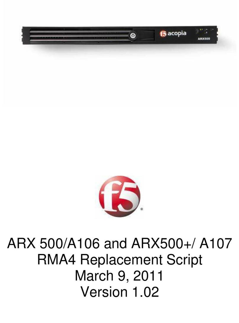 F5 Acopia ARX 500/A106 Guide