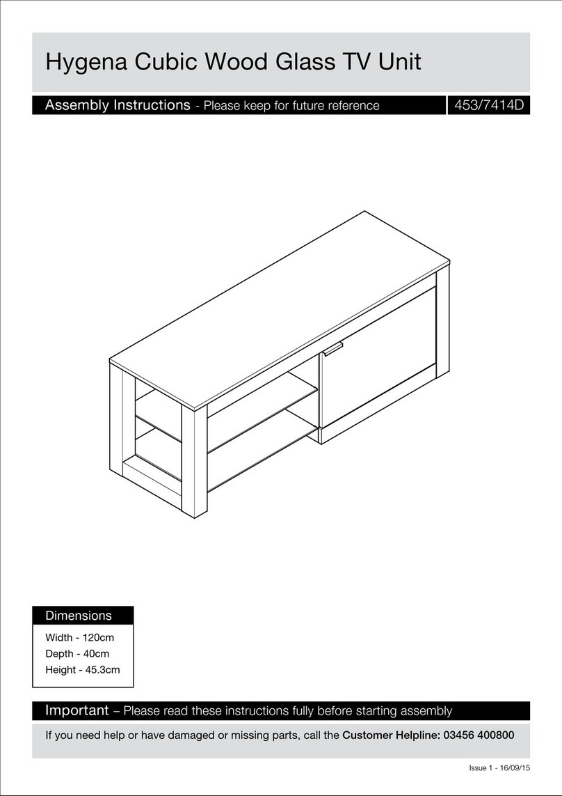 HOME RETAIL GROUP Hygena 453/7414D Assembly instructions
