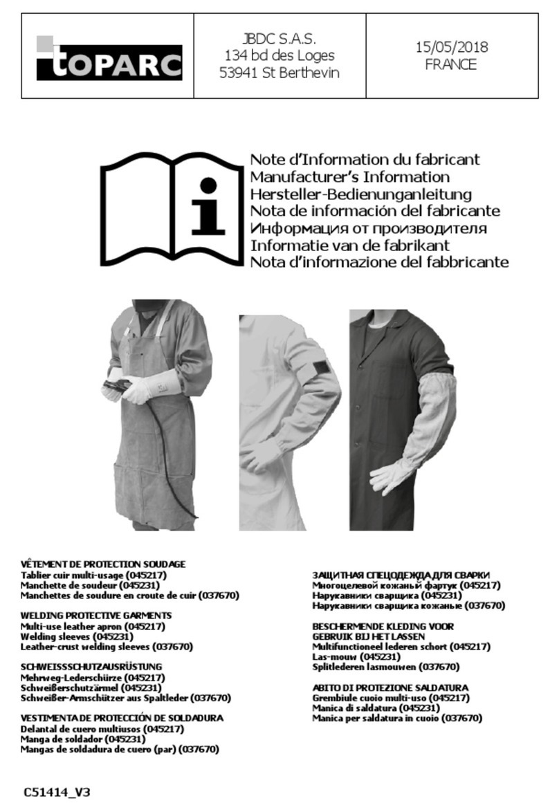 Toparc 045217 Manufacturer’s Information Brochure