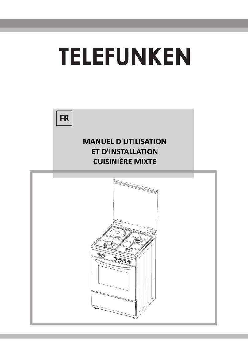 Telefunken TK66M5GEFEX Usage and installation manual