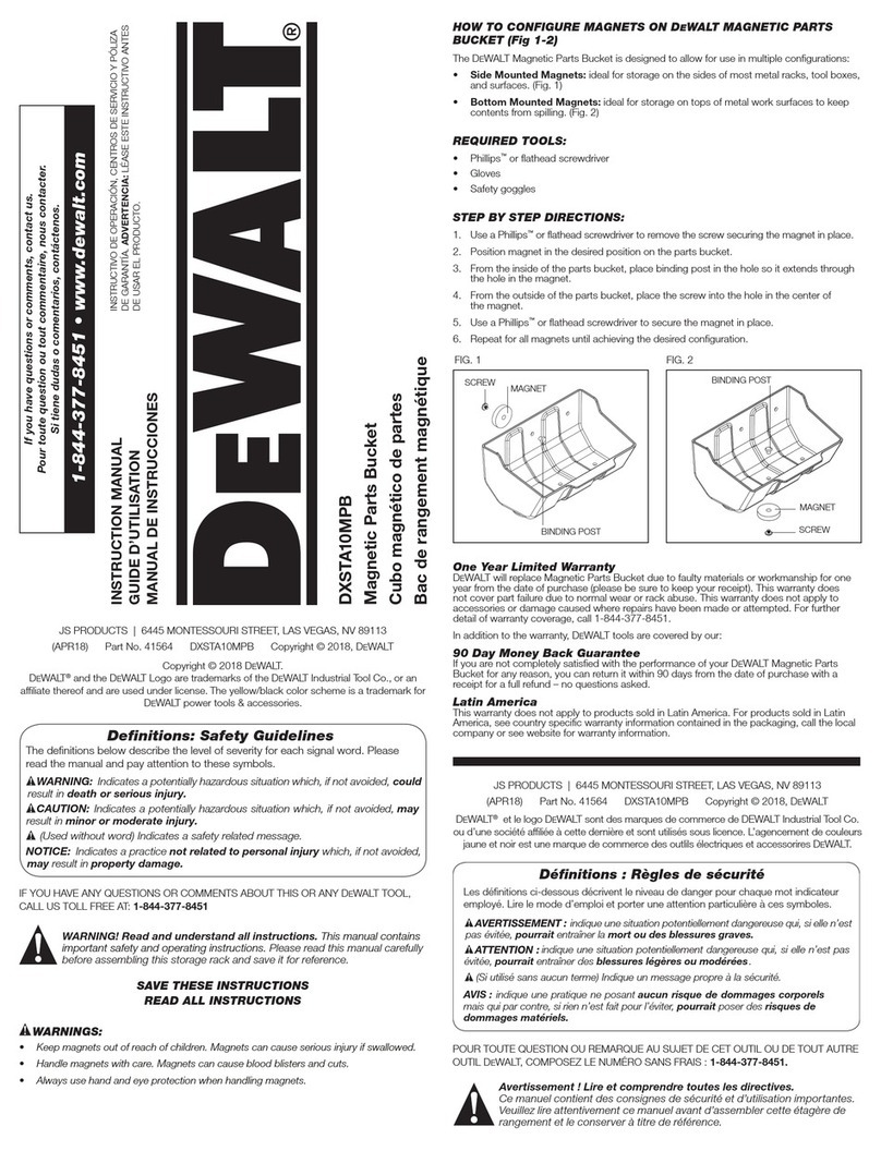 DeWalt DXSTA10MPB User manual