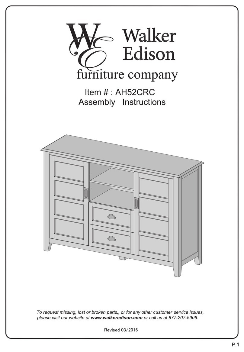Walker Edison AH52CRC User manual