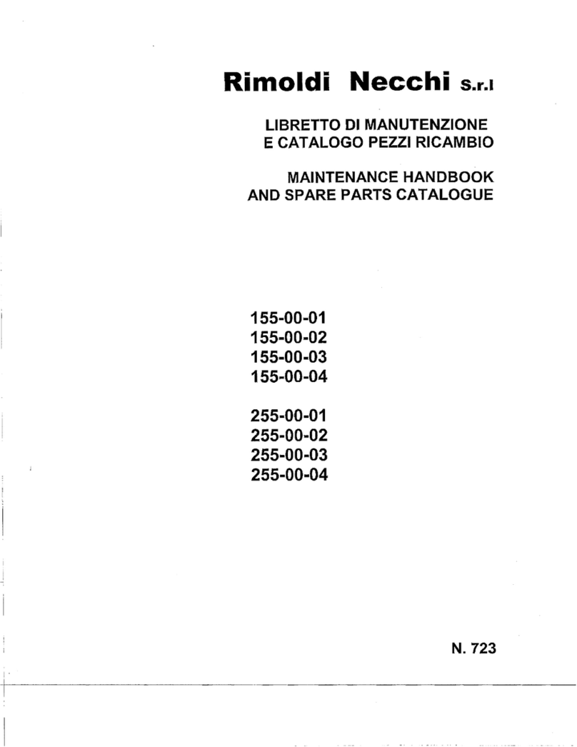 Rimoldi Necchi 155-00-01 Maintenance handbook