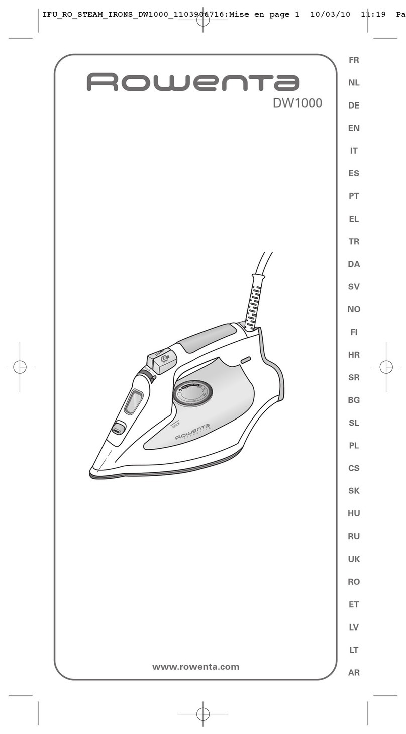Rowenta DW1000 User manual