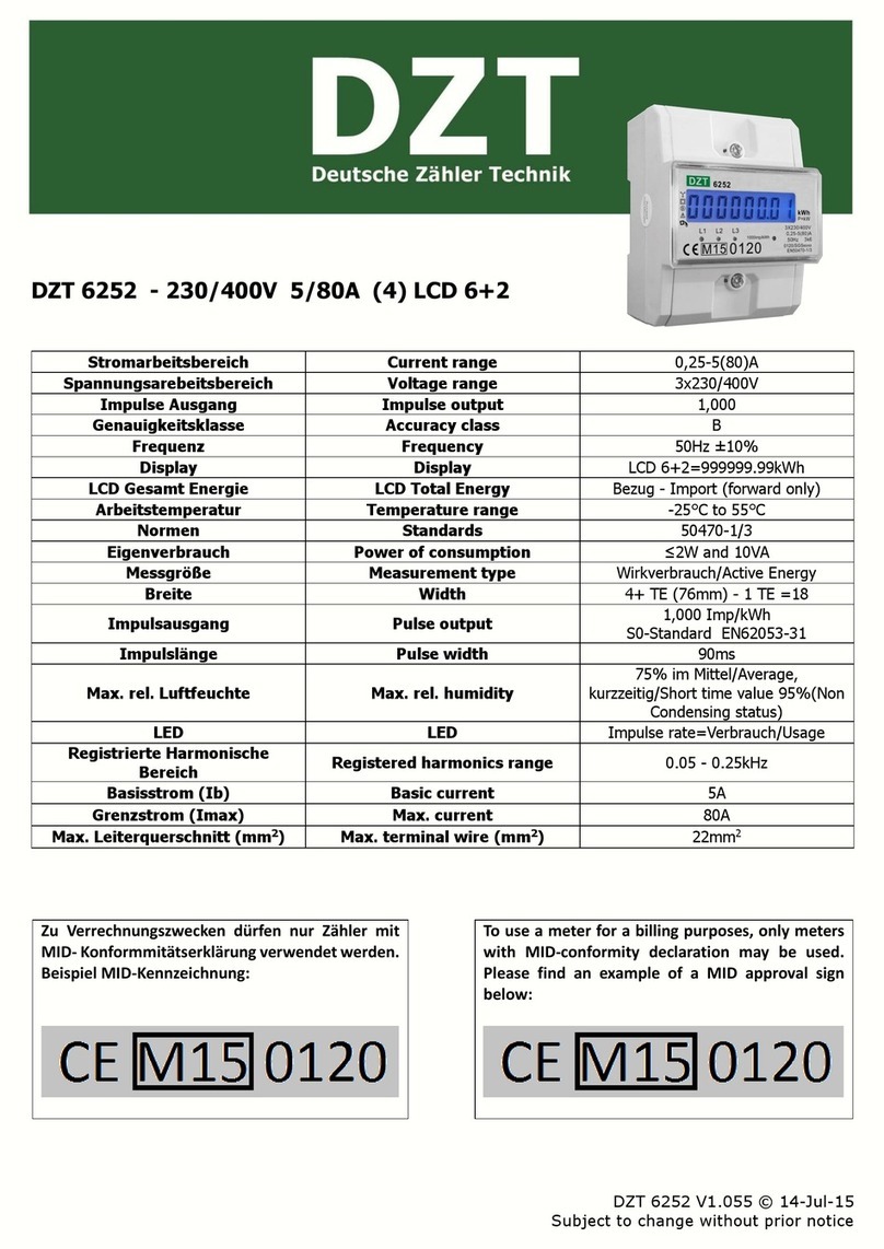Inepro DZT 6252 Short manual