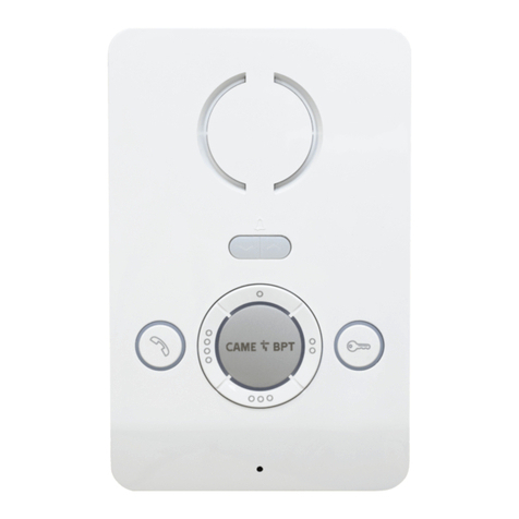 CAME BPT PEC IP user manual