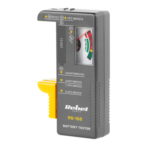 Rebel TOOLS MIE-RB-168 quick start guide
