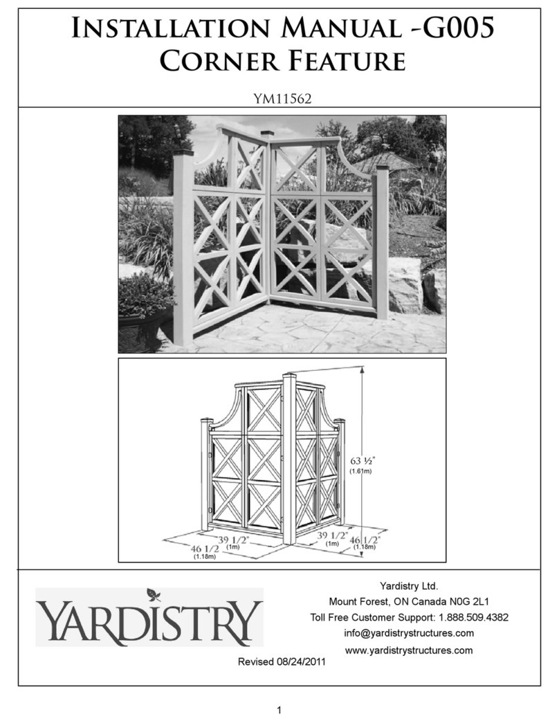 Yardistry G005 installation manual