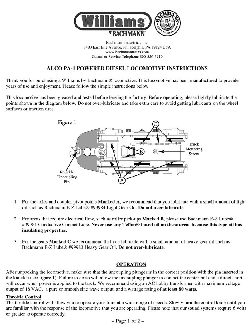 Bachmann Williams ALCO PA-1 User manual