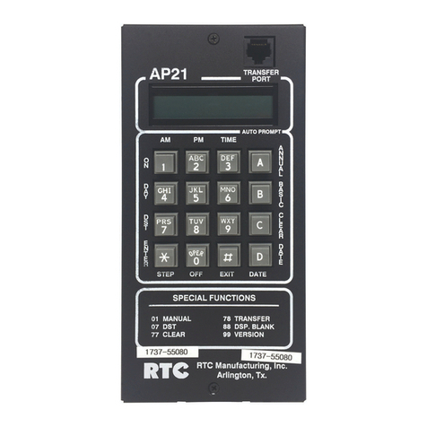 RTC AP21 Series Operation and service manual