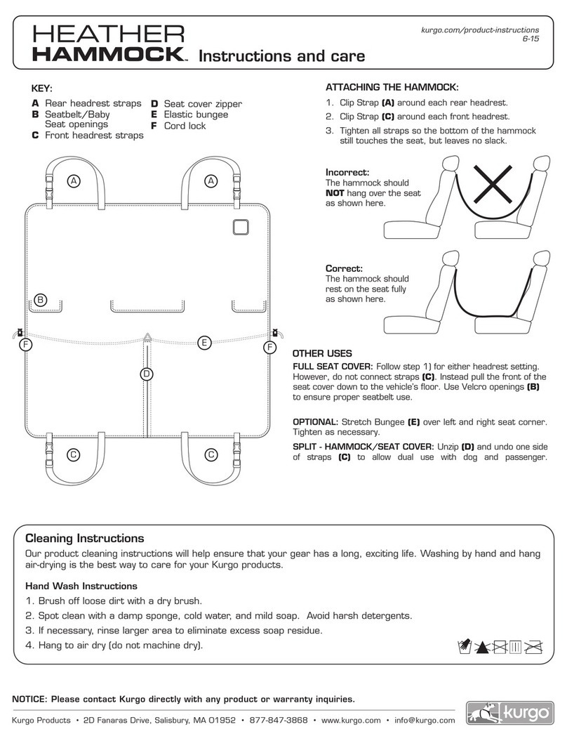 Kurgo Heather Hammock User manual