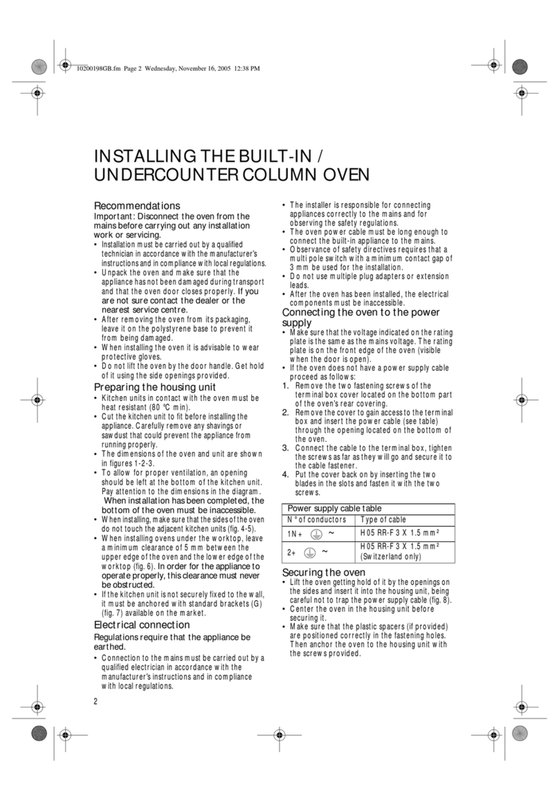 Whirlpool BMZH 5900 IN Installing