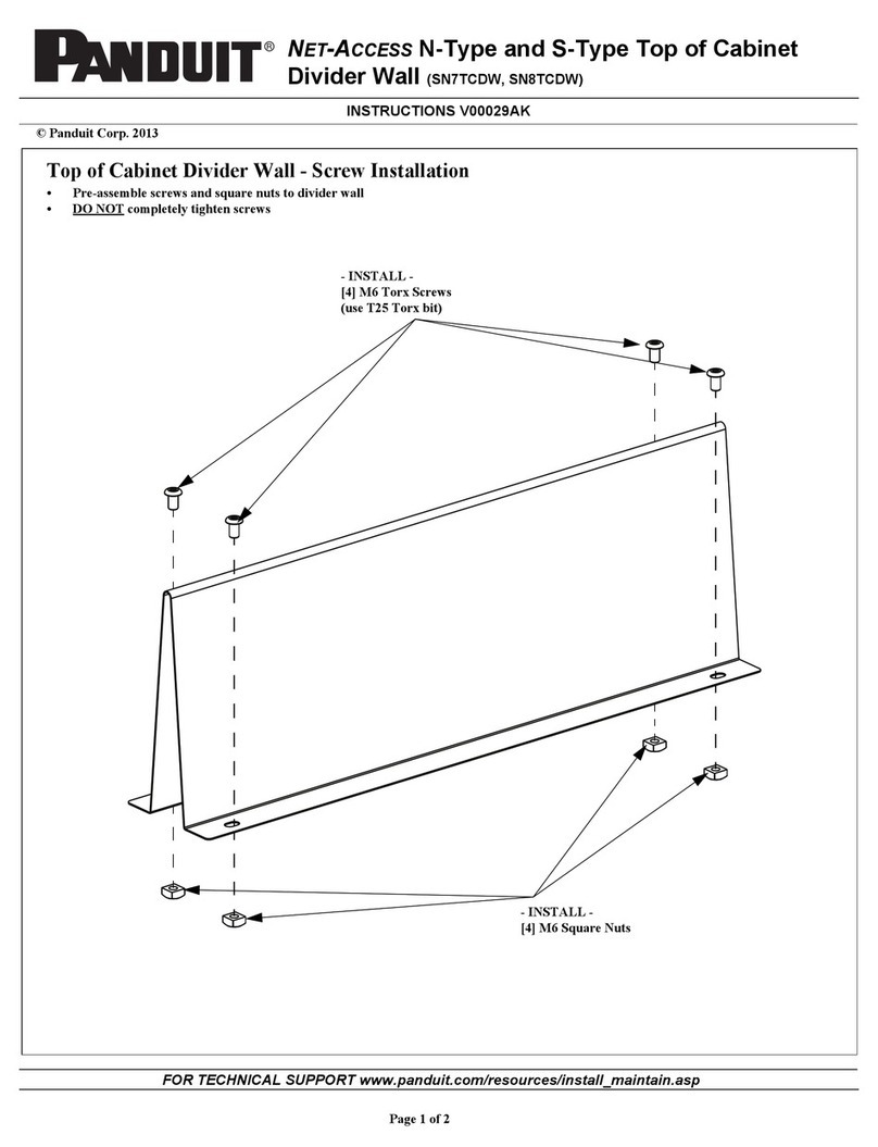 Panduit NET-ACCESS SN7TCDW instructions